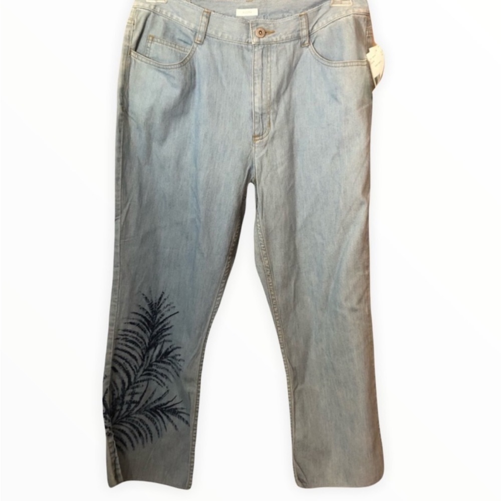 Lizwear Jean Escape to Tahiti Capris Size 12